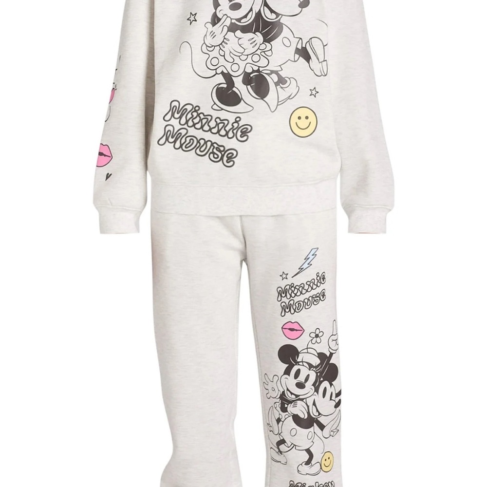 Disney Mickey Mouse & Minnie Mouse  Set - Cream and Black